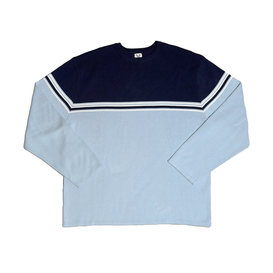 Blue Knit Crewneck