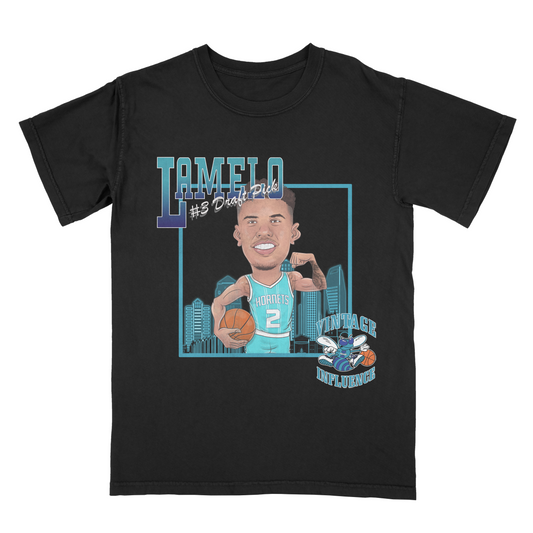 Lamelo Ball Caricature Tee - Vintage Influence