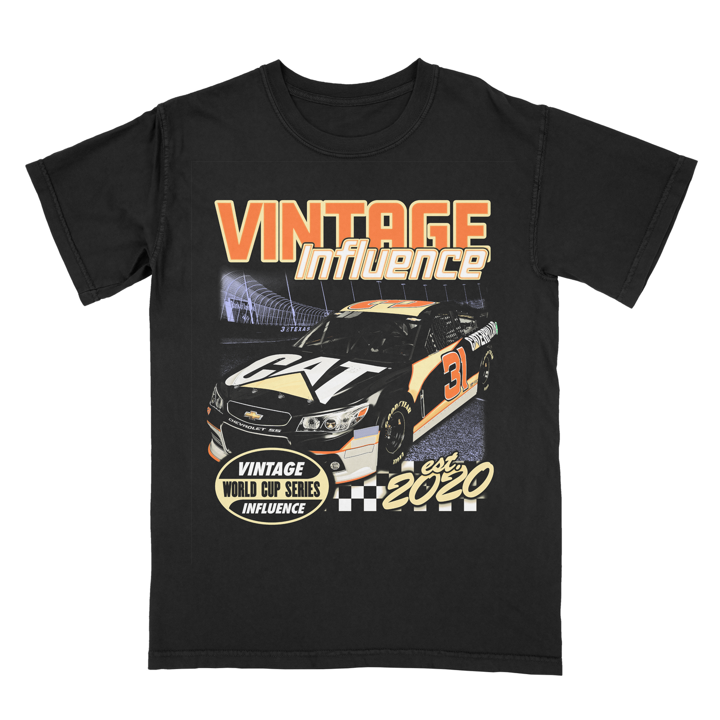 NASCAR Tee Black - Vintage Influence