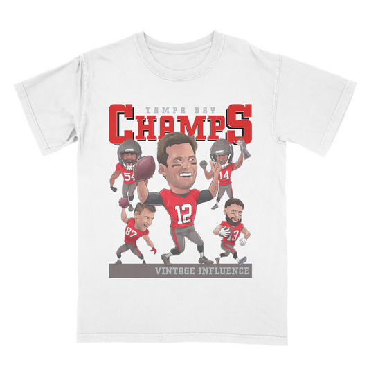 Tampa Bay Champs Caricature Tee - Vintage Influence